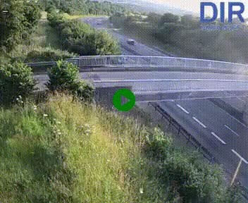 Webcam sur A84 à hauteur de Pont-Farcy, au niveau du pont autoroutier sur la Vire, au sud de Saint-Lô