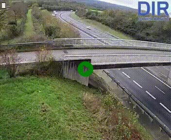 Webcam sur A84 à hauteur de Pont-Farcy, au niveau du pont autoroutier sur la Vire, au sud de Saint-Lô