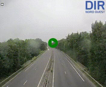 Webcam sur le périphérique de Caen (N814) à l'est de la ville, à Mondeville hauteur de la sortie 2, Presqu'île-Rives de l'Orne, au bout de l'autoroute A13