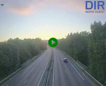 Webcam sur le périphérique de Caen (N814) à l'est de la ville, à Mondeville hauteur de la sortie 2, Presqu'île-Rives de l'Orne, au bout de l'autoroute A13