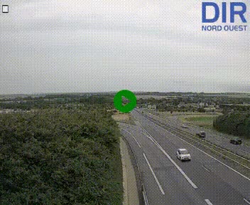 Webcam au début de l'A84 sur le périphérique Ouest de Caen (N814) à hauteur de la sortie 9, Porte de Bretagne