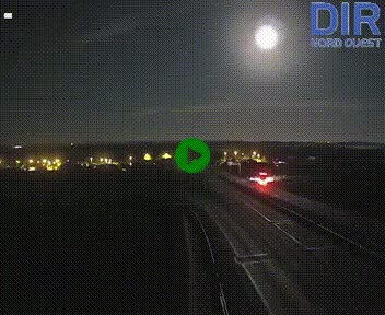 Webcam au début de l'A84 sur le périphérique Ouest de Caen (N814) à hauteur de la sortie 9, Porte de Bretagne