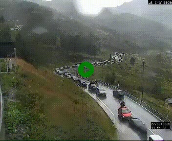 Webcam au carrefour de la croisade, à la jonction entre la N22 et la N320, avant le poste de douane franco-andorrane. Webcam à 1790 mètres d'altitude