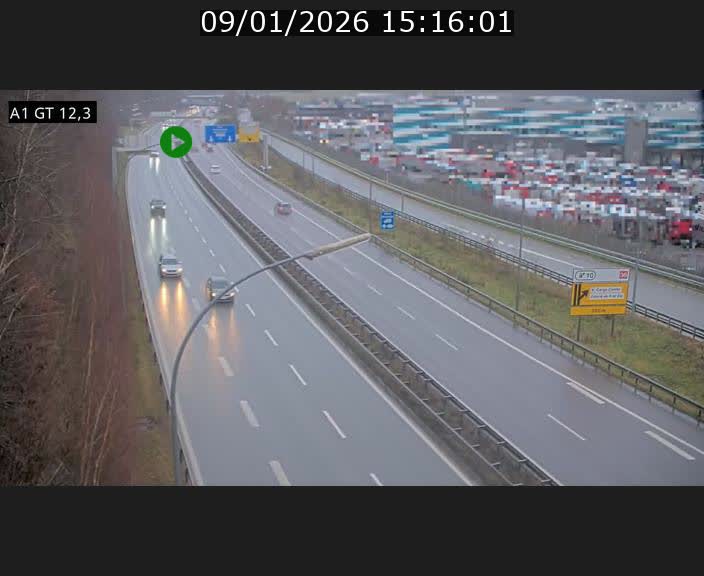 Traffic live webcam Luxembourg Senningerberg - A1 direction Allemagne - BK 12.3