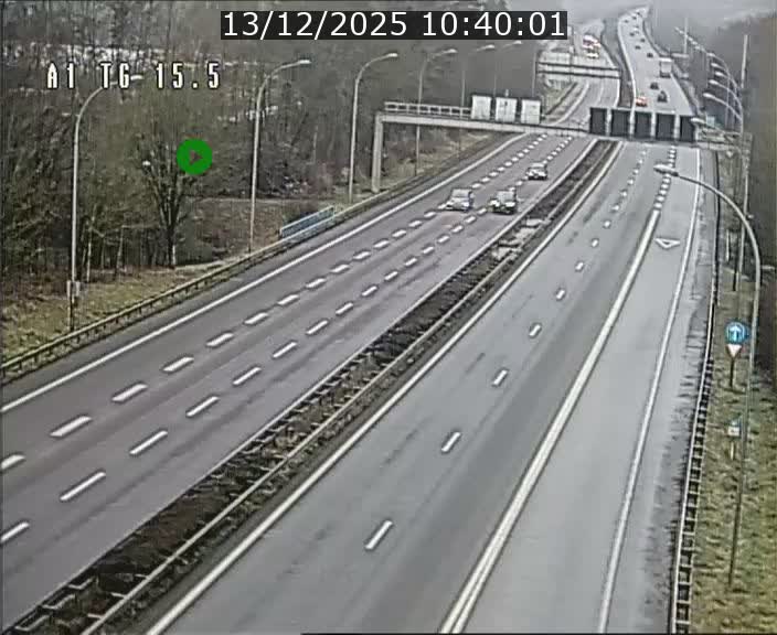 Traffic live webcam Luxembourg Munsbach - A1 direction Luxembourg - BK 15.5