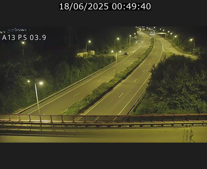 Traffic live webcam Luxembourg Differdange - A13 direction Esch-sur-Alzette - BK 3.9