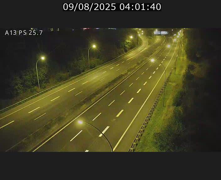 Traffic live webcam Luxembourg Frisange - A13 direction Allemagne - BK 26