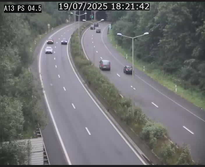 Traffic live webcam Luxembourg Differdange - A13 direction Esch-sur-Alzette - BK 4.5