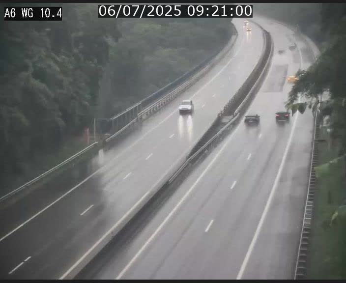 Traffic live webcam Luxembourg Mamer - A6 - BK 10.4 - direction Luxembourg/France/Allemagne