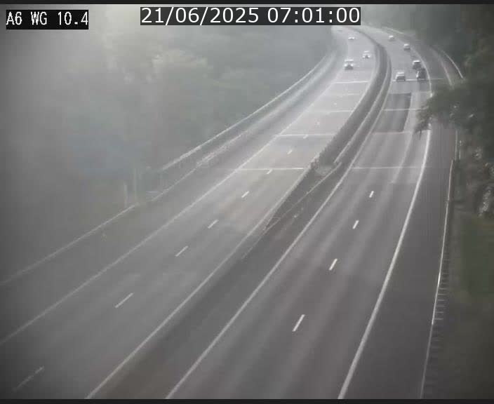 Traffic live webcam Luxembourg Mamer - A6 - BK 10.4 - direction Luxembourg/France/Allemagne