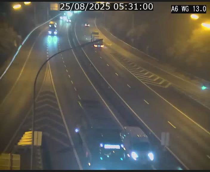 Traffic live webcam Luxembourg Mamer - A6 - BK 13 - direction Luxembourg/France/Allemagne
