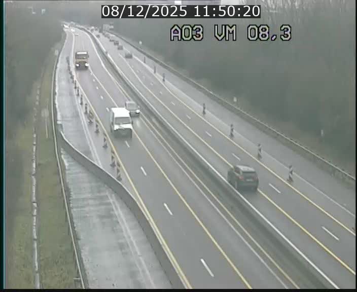 Traffic live webcam Luxembourg Bettembourg - A3 - BK 8.3 - direction France
