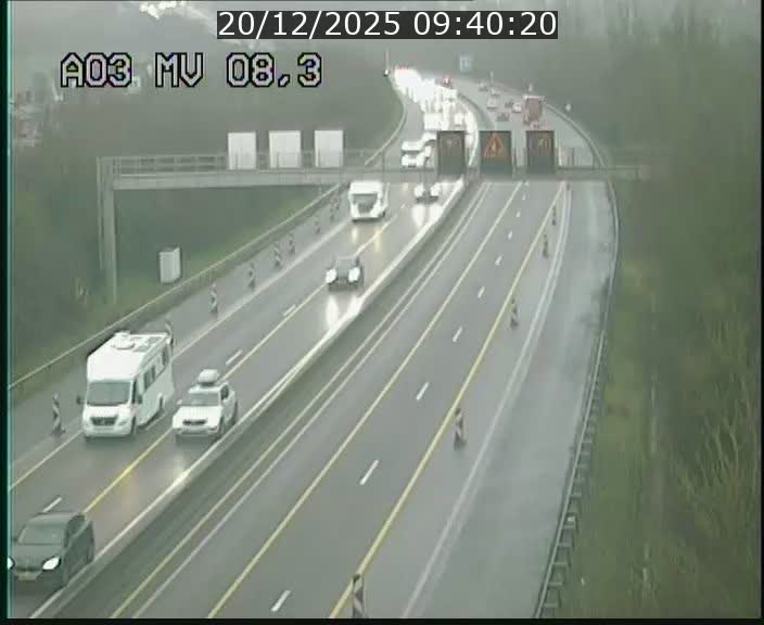 Webcam Autoroute après la Croix de Bettembourg en direction de Luxembourg sur l'A3