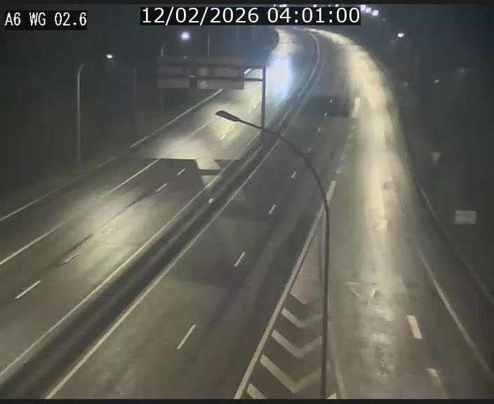 Traffic live webcam Luxembourg Croix de Cessange - A6 - BK 2.6 - direction France/Allemagne