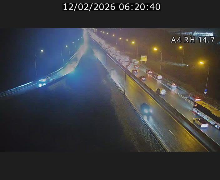 Traffic live webcam Luxembourg Jonction Lankelz - A4 - BK 14.7 - direction Luxembourg