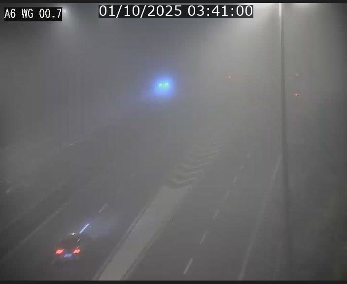 Traffic live webcam Luxembourg Croix de Cessange - A6 - BK 0.7 - direction A3 France
