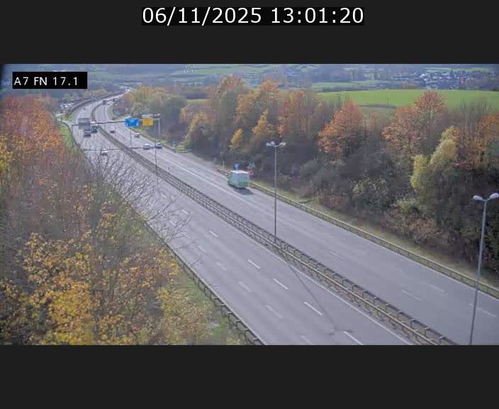 Caméra trafic Luxembourg - A7, Merscherbierg direction Mersch