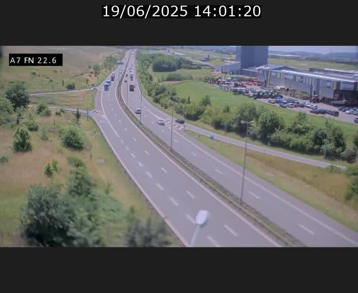 Caméra trafic Luxembourg - A7, Colmar-berg direction Mersch