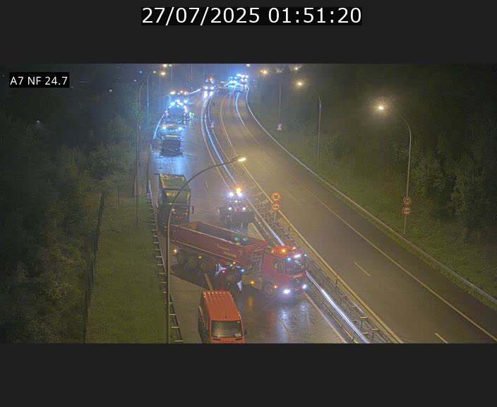 Caméra trafic Luxembourg - A7, Schieren direction Mersch