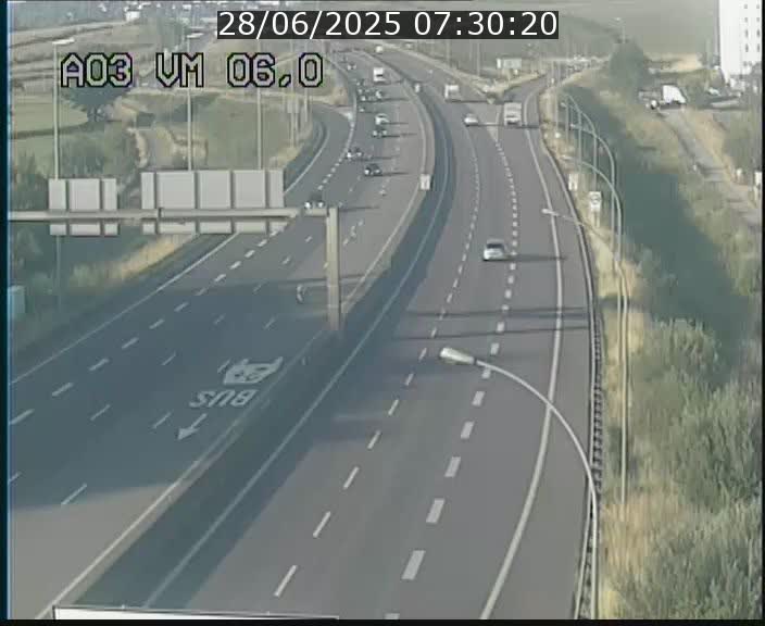Traffic live webcam Luxembourg Aire de Berchem - A3 - BK 6 - direction France