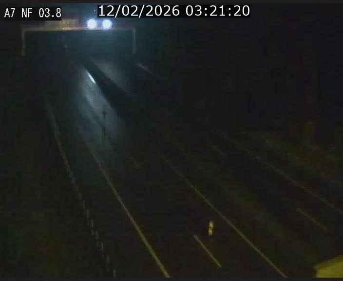 Webcam autoroute A7 au Luxembourg à la sortie du Tunnel Stafelter vers le Nord
