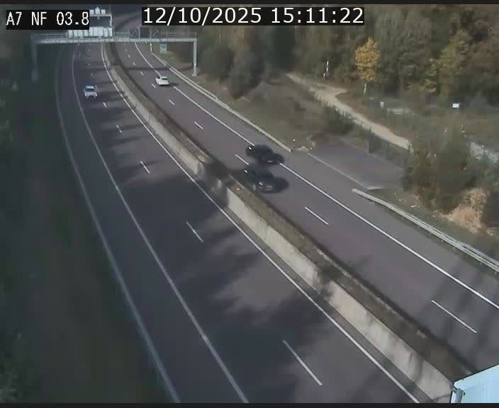 Webcam autoroute A7 au Luxembourg à la sortie du Tunnel Stafelter vers le Nord