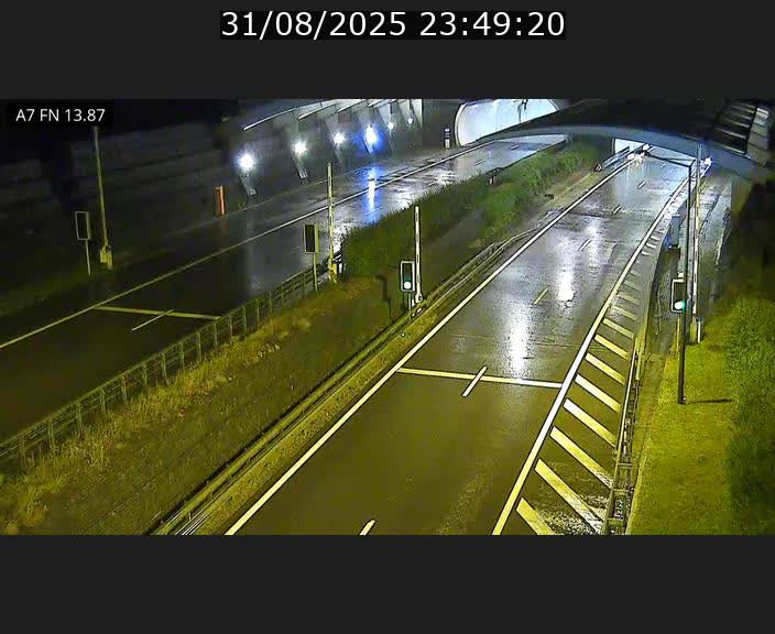 Caméra trafic Luxembourg - A7, Tunnel Gousselerbierg, entrée nord, direction Lorentzweiler