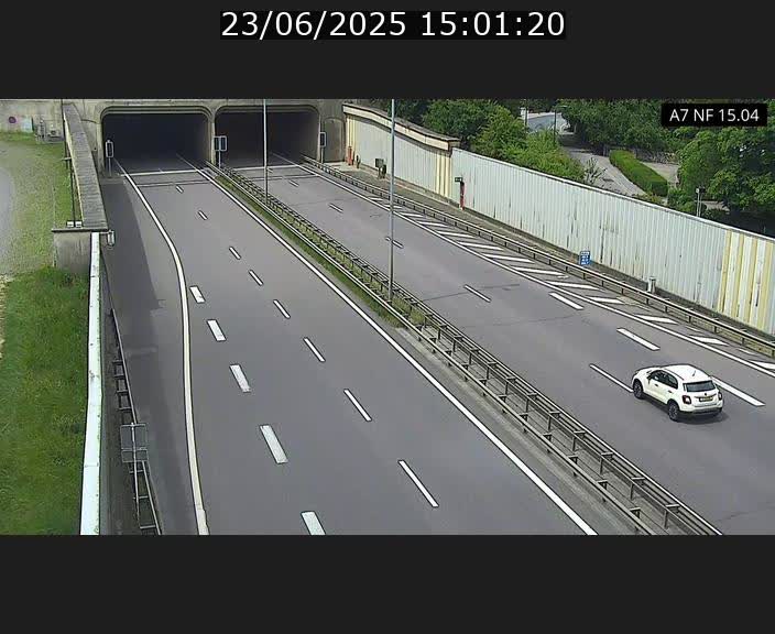 Caméra trafic Luxembourg - A7, Tunnel Mersch, entrée sud, direction Ettelbruck