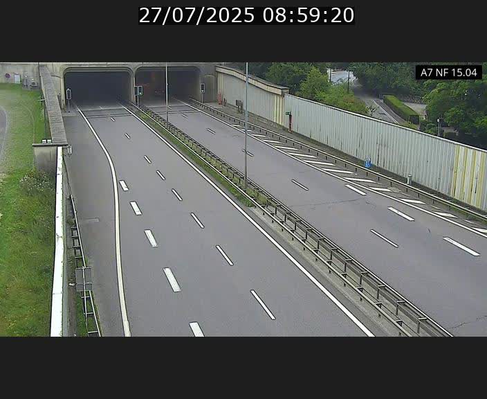 Caméra trafic Luxembourg - A7, Tunnel Mersch, entrée sud, direction Ettelbruck