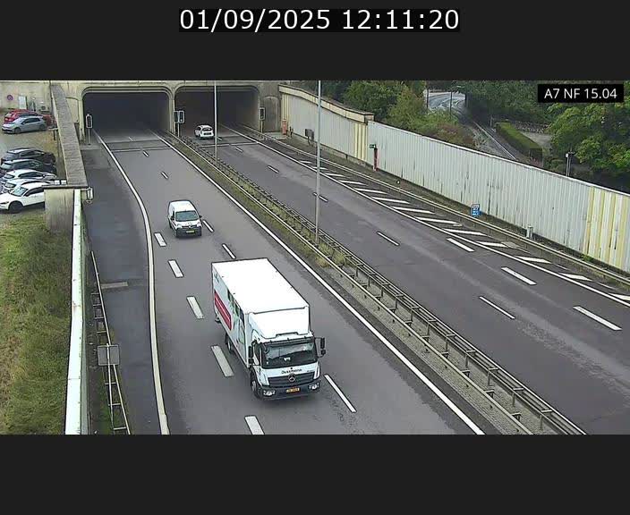 Caméra trafic Luxembourg - A7, Tunnel Mersch, entrée sud, direction Ettelbruck