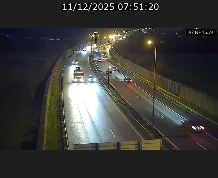 Caméra trafic Luxembourg - A7, Tunnel Mersch, entrée nord, direction Lorentzweiler