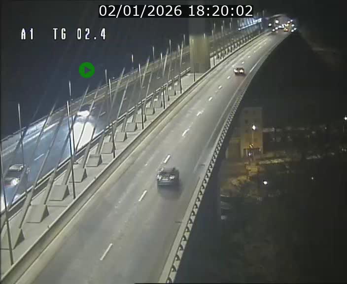 Traffic live webcam Luxembourg Sandweiler - A1 direction Luxembourg-ville - BK 2.4