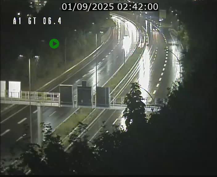 Traffic live webcam Luxembourg Hamm - A1 direction Sandweiler - BK 6.4