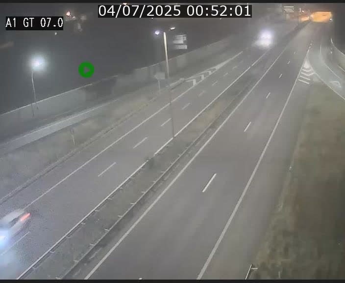 Traffic live webcam Luxembourg Cents - A1 direction Kirchberg - BK 7