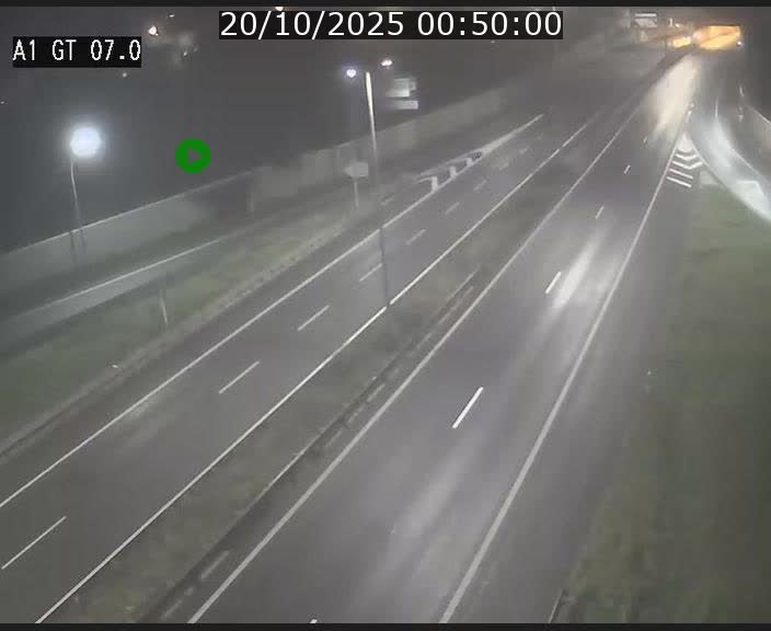 Traffic live webcam Luxembourg Cents - A1 direction Kirchberg - BK 7