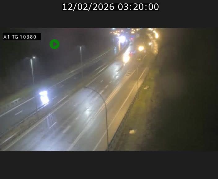 Traffic live webcam Luxembourg Senningerberg - A1 direction Luxembourg Kirchberg - BK 10.3