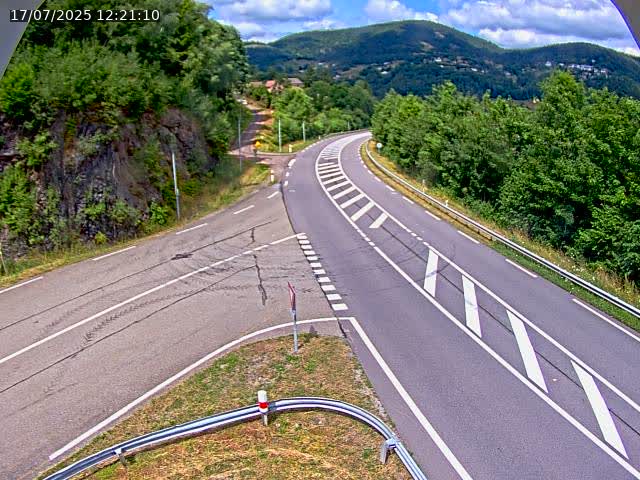 Caméra autoroute France - N66, col du Bussang direction Remiremont