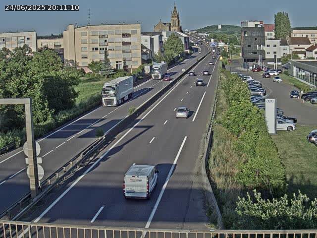 Caméra autoroute France - A31, Thionville direction Metz