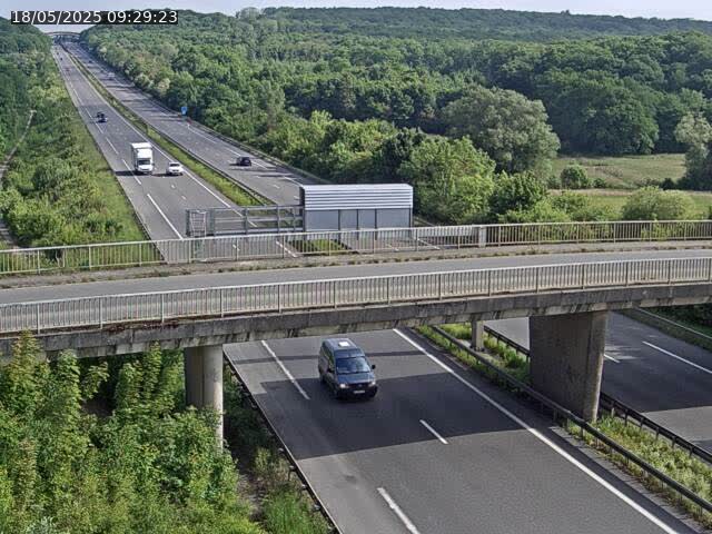 Caméra autoroute France - A31, Zoufftgen direction Luxembourg-ville, à la frontière entre la France et le Luxembourg