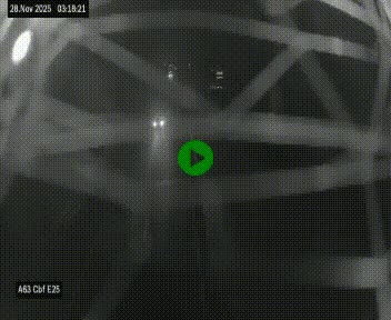 Webcam autoroute A63 en périphérie de Bordeaux au sud-est de la ville, en provenance du bassin d'Arcachon. Vue orientée vers Bordeaux