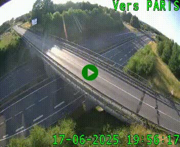 Clone of Caméra routière sur l'autoroute A20 au nord de Limoges, à la jonction avec la N520. Vue orientée vers Paris