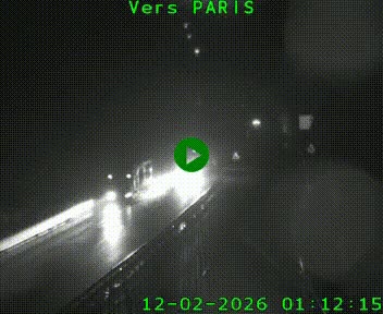 Caméra routière sur l'autoroute A20 à Bessines-sur-Gartempe. Vue orientée vers Paris