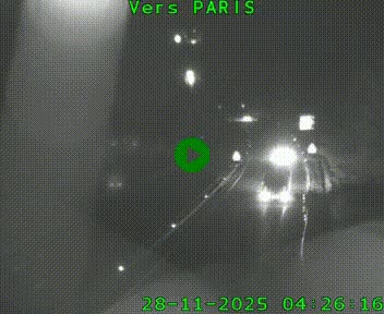 Caméra routière sur l'autoroute A20 à Bessines-sur-Gartempe. Vue orientée vers Paris