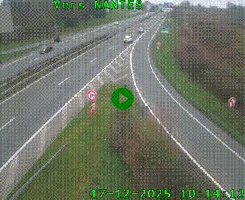 Webcam N147 au nord de Poitiers et à la jonction avec la A10