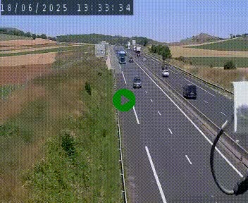 Caméra autoroute A75 à hauteur de Le Crest, en direction de Montpellier