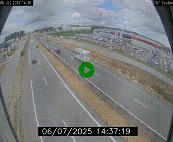Webcam sur la N165 à hauteur de Caudan, dans le Morbihan.