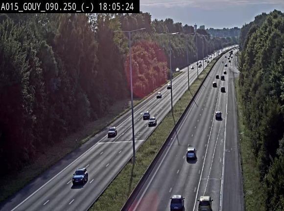 Webcam autoroute Belgique - Gouy-lez-piéton - E42 - BK 90.3