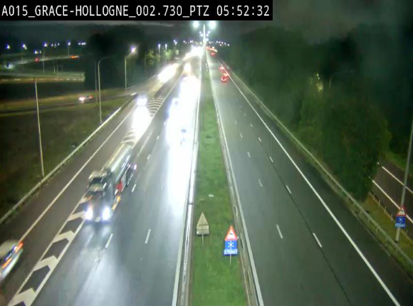 Caméra trafic Belgique - Grâce-Hollogne - E42, jonction avec A604, direction Loncin/Aéroport de Liège -  BK 3.2