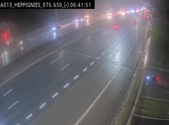 Webcam autoroute Belgique - Heppignies - E42 direction Namur - BK 76.4