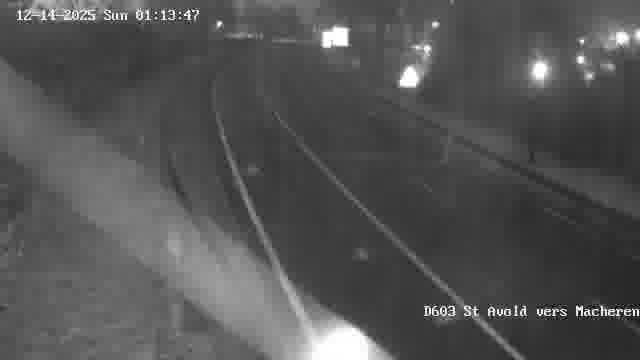 Webcam sur la D603 située à proximité de Saint-Avold. Vue orientée vers Macheren.